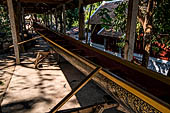 Wat Xieng Thong temple in Luang Prabang, Laos. The long boat shelter. 